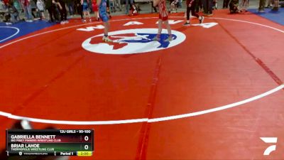 95-100 lbs Round 1 - Gabriella Bennett, Big Piney Pinners Wrestling Club vs Briar Lahoe, Thermopolis Wrestling Club