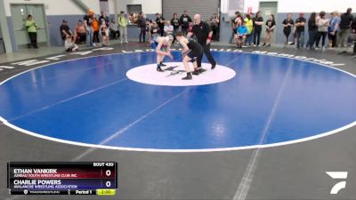 136 lbs Round 2 - Charlie Powers, Avalanche Wrestling Association vs Ethan Vankirk, Juneau Youth Wrestling Club Inc.