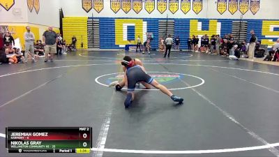 150 lbs Quarterfinals (8 Team) - Jeremiah Gomez, Harmony vs Nikolas Gray, Wellington Community Hs