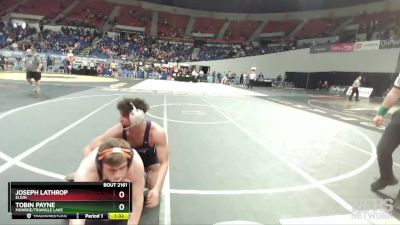 2A/1A-182 Semifinal - Joseph Lathrop, Elgin vs Tobin Payne, Monroe/Triangle Lake