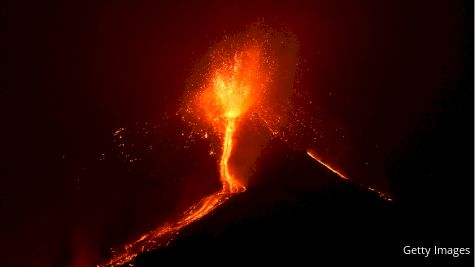 Mount Etna, Popular Giro d'Italia Destination, Erupts