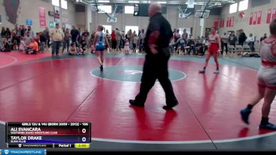 106 lbs Round 3 - Ali Svancara, Southern Idaho Wrestling Club vs Taylor Drake, Kuna Klub