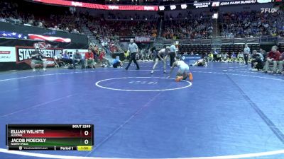 2A-126 lbs Cons. Round 2 - Jacob Moeckly, North Polk vs Elijah Wilhite, Algona