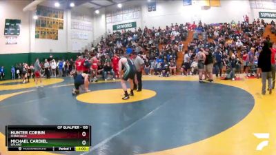 195 lbs Cons. Round 2 - Hunter Corbin, Chino Hills vs Michael Cardiel, Upland