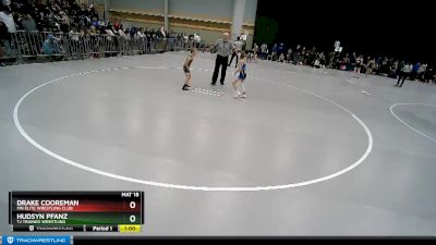 56 lbs Cons. Round 2 - Drake Cooreman, MN Elite Wrestling Club vs Hudsyn Pfanz, TJ Trained Wrestling