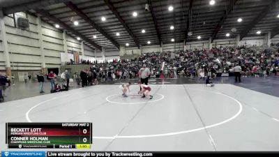 85 lbs Quarterfinal - Conner Holman, Champions Wrestling Club vs Beckett Lott, Morgan Wrestling Club