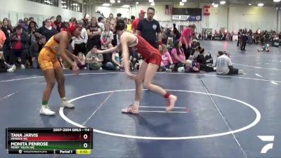 114 lbs Champ. Round 1 - Tana Jarvis, Monroe WC vs Monita Penrose, Perry Youth WC