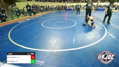 43 lbs Quarterfinal - Brady Culwell, Dodge City vs Dayton Hoag, Derby Wrestling Club