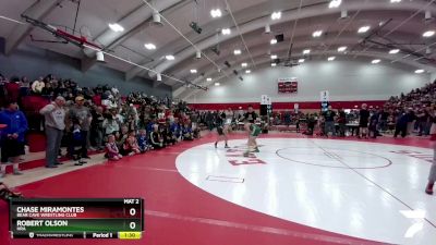 89-95 lbs Round 1 - Robert Olson, HRA vs Chase Miramontes, Bear Cave Wrestling Club