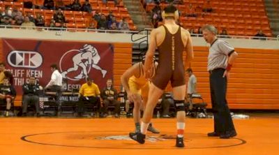 165 lbs match Shane Onufer Wyoming vs. Brandon Wright UTC