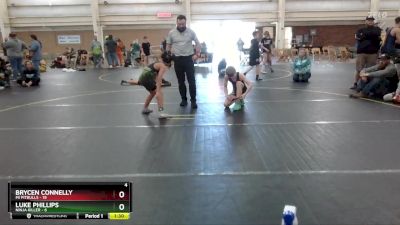 90 lbs Round 4 (6 Team) - Brycen Connelly, Mi Pitbulls vs Luke Phillips, Ninja Killer