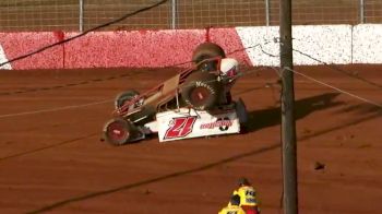 Steve Buckwalter Heat Race Flip | 410 Sprints at Lincoln Speedway