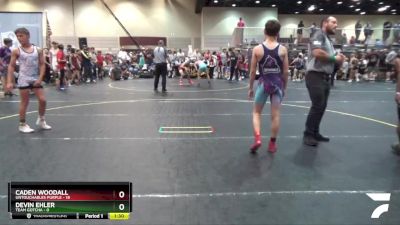 107 lbs Quarterfinals (8 Team) - Devin Ehler, Team Gotcha vs Caden Woodall, Untouchables Purple