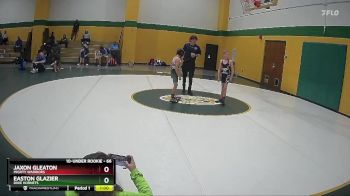 66 lbs Cons. Semi - Easton Glazier, Dixie Hornets vs Jaxon Gleaton, Mighty Warriors