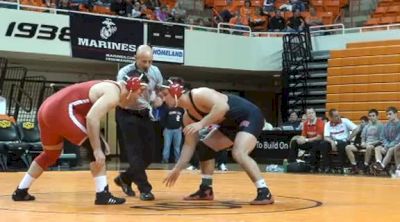 285 lbs match Peter Capone Ohio State vs. Tucker Lane Nebraska