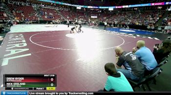 D2-113 lbs Cons. Round 1 - Drew Ryder, Bloomer/Colfax vs Nick Ersland, Wisconsin Dells