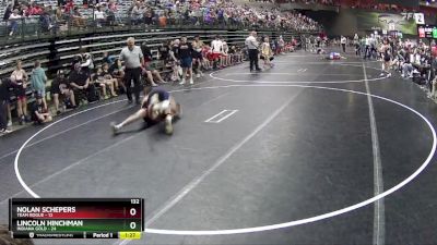 132 lbs Round 3 (6 Team) - Lincoln Hinchman, Indiana Gold vs Nolan Schepers, Team Rogue