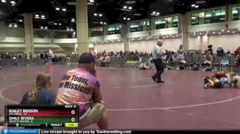 114 lbs Round 5 (10 Team) - Kailey Benson, STL Green vs Emily Rivera, Wildcat Nation
