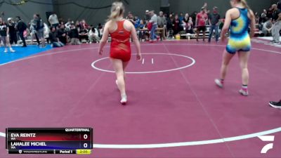 118 lbs Quarterfinal - Eva Reintz, WA vs Lahalee Michel, WA