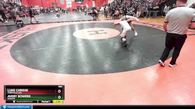 190 lbs Cons. Round 2 - Avery Bowers, DAKOTA vs Luke Chrisse, YORKVILLE (HS)