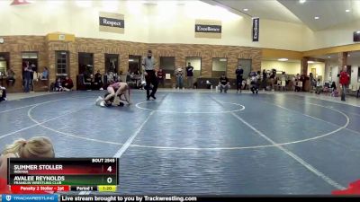 100 lbs Cons. Semi - Summer Stoller, Indiana vs Avalee Reynolds, Franklin Wrestling Club