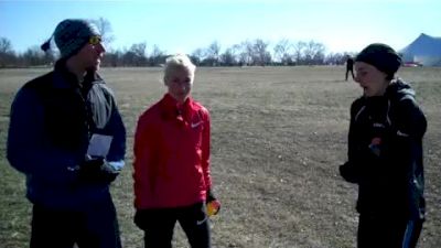 Molly Huddle 2nd and Renee Metivier-Baille 4th at 2012 USA XC Champs