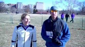 Sara Hall post-race