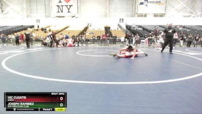 138 lbs Semifinal - Vic Cusatis, NWAA vs Joseph Ramirez, GPS Wrestling Club