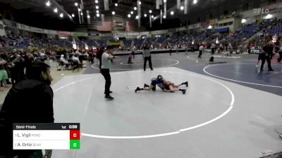 77 lbs Semifinal - Lance Vigil, Pomona Elite vs Ayden Ortiz, Bear Cave