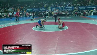 D 2 138 lbs Champ. Round 1 - Jake Brandstetter, Archbishop Rummel vs Braden Waalk, Vandebilt Catholic