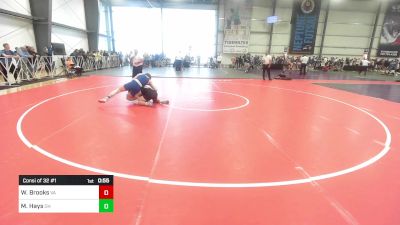 160 lbs Consi Of 32 #1 - William Brooks, VA vs Mason Hays, OH