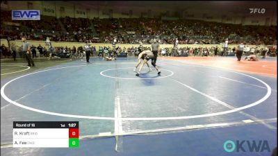 92 lbs Round Of 16 - Ryken Kraft, Bridge Creek Youth Wrestling vs Ashton Fee, Enid Youth Wrestling Club