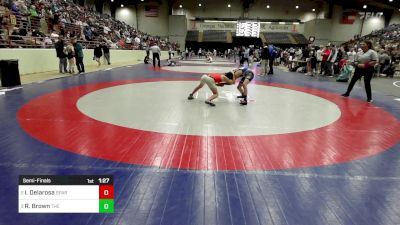 100 lbs Semifinal - Ilias Delarosa, Spartans Wrestling Club vs Raymond Brown, The Storm Wrestling Center