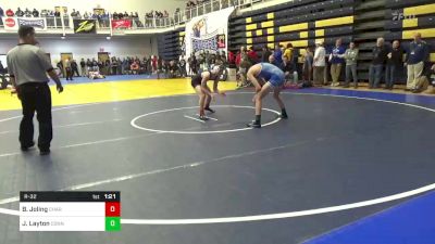 121 lbs R-32 - Brady Joling, Chartiers Valley vs Jacob Layton, Connellsville