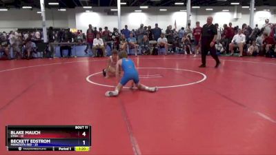 83 lbs Round 3 (8 Team) - Blake Mauch, Utah vs Beckett Edstrom, Minnesota Red