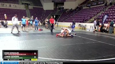 130 lbs 5th Place Match - Kyan Gonzales, Fort Lupton Metro Wrestling Club vs Lynkin Bowden, Black Fox Wrestling Academy