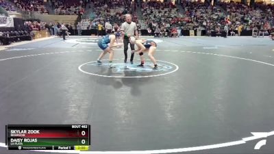 145 lbs Quarterfinal - Skylar Zook, Reservoir vs Daisy Rojas, La Plata