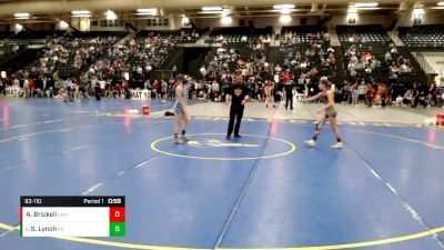 93-110 lbs Cons. Round 3 - Sadie Lynch, Platte Valley vs Alexa Brickell, Unattached