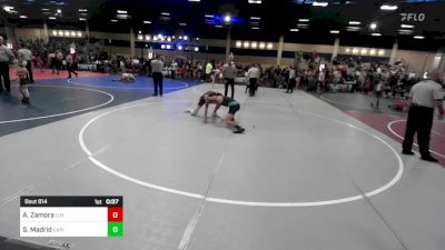 126 lbs Consi Of 8 #2 - Aaron Zamora, Los Lunas vs Sevastian Madrid, Capital City Jags