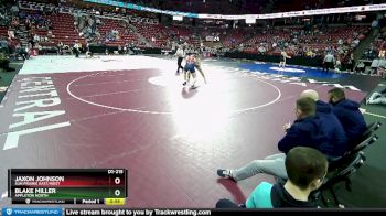 D1-215 lbs Cons. Round 2 - Jaxon Johnson, Sun Prairie East/West vs Blake Miller, Appleton North