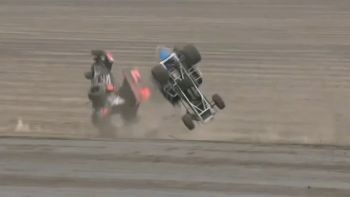 Wild Double Lucas Oil ASCS Heat Race Flip at Park Jefferson