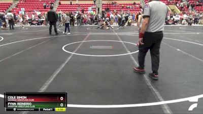 96 lbs Semifinal - Fynn Reinerio, Hugoton Wrestling Club vs Cole Simon, Wamego Wrestling Club