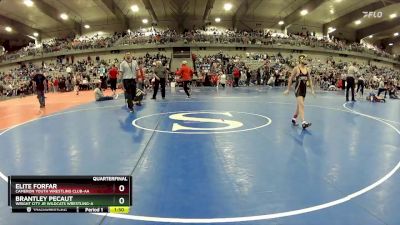 90 lbs Quarterfinal - Elite Forfar, Cameron Youth Wrestling Club-AA vs Brantley Pecaut, Wright City Jr Wildcats Wrestling-A