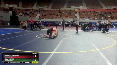 D2-215 lbs Cons. Round 2 - Eric Mejia, Thunderbird vs Joshua Jacobs, Williams Field