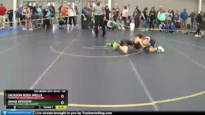 92 lbs Quarterfinal - Omar Niyazov, Scanlan Wrestling Academy vs Jackson Ross Wells, Powhatan Youth Wrestling Club