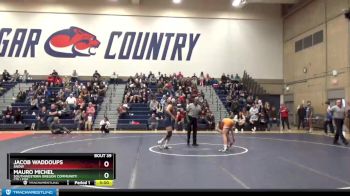 133 lbs 1st Place Match - Mauro Michel, Southwestern Oregon Community College vs Jacob Waddoups, Snow