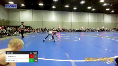 61 lbs Rr Rnd 1 - Joseph Garza, Heat 9U vs Ryatt Cavazos, Takedown Elite 9u