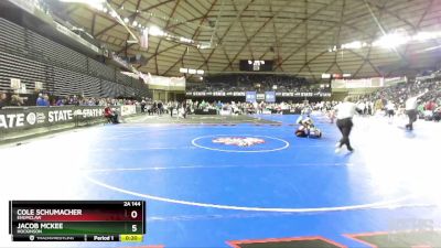 2A 144 lbs Cons. Round 2 - Cole Schumacher, Enumclaw vs Jacob McKee, Hockinson