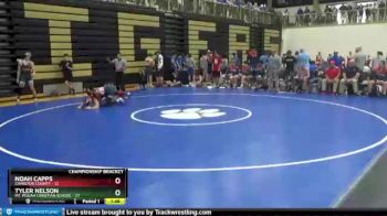 152 lbs Quarterfinals (8 Team) - Tyler Nelson, Mt. Pisgah Christian School vs Noah Capps, Charlton County