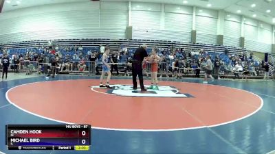 87 lbs Champ. Round 1 - Camden Hook, IN vs Michael Bird, IL